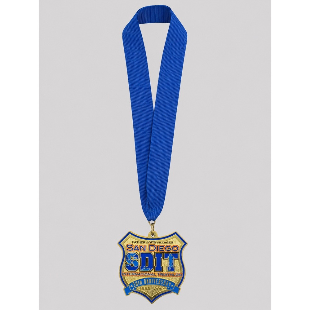 2012 San Diego SDIT International Triathlon 30th Anniversary Medal Rare
